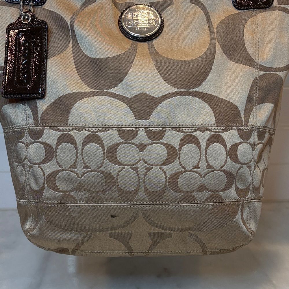 Coach Bag Purse Handbag Pocketbook Vintage Alex Signature Logo Shoulder Bag - Picture 3 of 16